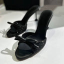 European and American Style Runway High Heels 2026 Summer New Model Rhinestone Strap Thin Heel Sandals Bowknot Slippers for Women