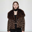 2025 Autumn and Winter New Style Faux Mink Coat with Fur Collar 650g Polyester Design Stylish and Fashionable Women's Outerwear