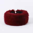 New Faux Fur Empty Hat Thicken Soft Travel Brimless Hat Winter Warm Ear Protection Headband Cover