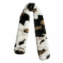 Skin Friendly Winter Faux Fur Scarf Soft Texture Lightweight Thick Warm Neck Warmer Cozy Fit Thermal Insulation
