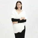 Simple Faux Rabbit Fur Imitation Mink Fur Scarf Thicken Neck Warmer Plush Scarf Long Pure Color Women Winter Scarves Cold Proof