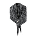 French Retro Floral Perforated Triangle Scarf Shawl for Women Winter Fashionable Versatile Warm Neck Protector Outerwear