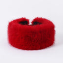 New Faux Fur Empty Hat Thicken Soft Travel Brimless Hat Winter Warm Ear Protection Headband Cover