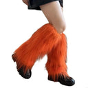 Fashion Faux Fur Furry Leg Warmers 40cm Japanese Style Lolita Boots Cover Soft Y2K Knee High Girls Socks Spicy Girls