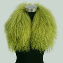 Luxurious Mongolian Lamb Fur Scarf Fur Wrap with Magnetic Buckle