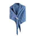 French Retro Floral Perforated Triangle Scarf Shawl for Women Winter Fashionable Versatile Warm Neck Protector Outerwear