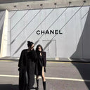 Imitation Sheep Curly Fur Coat Women's Long Black Curly Warm Coat with Collar