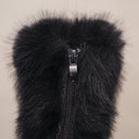 Girls' foreign trade leather boots 2024 autumn and winter new fashion western style mid-tube boots Mao Mao mouth soft bottom chimney boots fashion boots
