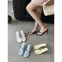 2025 European and American New Fashion Stiletto High Heels, Slimming French Sexy Thong Flip-Flops