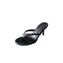 2025 European and American New Fashion Stiletto High Heels, Slimming French Sexy Thong Flip-Flops