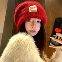 Winter Hats for Women, Christmas Atmosphere, Woolen Hats, Large Hats, Small Knitted Hats, Cute and Sweet Pile Hats