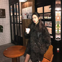 Naughty Toca 2024 Winter New Tuscany Fur Integrated Haining Imitation Fur Jacket Women's Mid-Length Coat