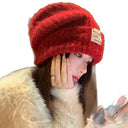 Winter Hats for Women, Christmas Atmosphere, Woolen Hats, Large Hats, Small Knitted Hats, Cute and Sweet Pile Hats