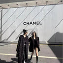 Imitation Sheep Curly Fur Coat Women's Long Black Curly Warm Coat with Collar