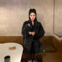 Naughty Toca 2024 Winter New Tuscany Fur Integrated Haining Imitation Fur Jacket Women's Mid-Length Coat