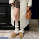 Women's Winter Snow Boots, Taizite Closed-Toe Thick-Soled Plush Warm Cotton Shoes, Waterproof Winter Fur Shoes, Hot-Selling Cross-Border