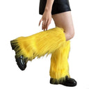 Fashion Faux Fur Furry Leg Warmers 40cm Japanese Style Lolita Boots Cover Soft Y2K Knee High Girls Socks Spicy Girls