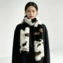 Skin Friendly Winter Faux Fur Scarf Soft Texture Lightweight Thick Warm Neck Warmer Cozy Fit Thermal Insulation