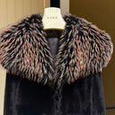 2025 Autumn and Winter New Style Faux Mink Coat with Fur Collar 650g Polyester Design Stylish and Fashionable Women's Outerwear