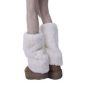 Women's Faux Fur Leg Warmers Fall Winter Warm Soft Foot Cover Boot Cuffs Party Costume Accessory