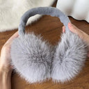 Fashion Soft Faux Fur Ear Warmer Winter Earmuffs For Women Men Solid Color Earflap Outdoor Cold Protection Ear-Muffs Ear Cover