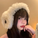Winter Cute Plush Cartoon Earmuffs Funny Fun Kawaii Anime Around The Ear Muffs Thickened Furry Ear Protection Warm Ear Sets