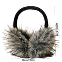 Comfortable Ear Cap Imitation Fur Earmuffs Solid Color Thicken Foldable Ear Cover Ear Warmers Cold Proof Winter Earmuffs Female