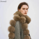 〔Funny〕Long Faux Fox Fur Scarf Women Winter Warm Soft Furry Scarves Casual Lady Outdoor Neck Warmer Collar