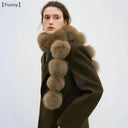 〔Funny〕Long Faux Fox Fur Scarf Women Winter Warm Soft Furry Scarves Casual Lady Outdoor Neck Warmer Collar