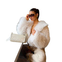Short Coats Women Faux Fur Jackets Turn Down Collar Coat Casual Thick Warm Y2k Streetwear Jacket Elegant Work Autumn Winter