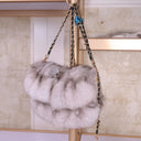 Fox Fur Women's Bags For Woman 2026 New Natueal Fox Fur Luxury Bags Designers Crossbody Bags Plush Women's Shoulder Bag