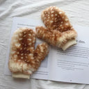 Faux Fur Plush Cute Girls Reindeer Leg Warmers Kawaii Furry Boots Socks Cover Gothic Punk  High Boots Socks Performance Costume