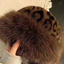 Fashion Faux Fox Fur Thicken Warm Hats for Women Lady Windproof Russian Hat Ear Protection Bonnet Caps Winter Warm Snow Ski Cap