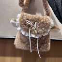 Faux Fur Plush Cute Girls Reindeer Leg Warmers Kawaii Furry Boots Socks Cover Gothic Punk  High Boots Socks Performance Costume