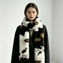 Skin Friendly Winter Faux Fur Scarf Soft Texture Lightweight Thick Warm Neck Warmer Cozy Fit Thermal Insulation
