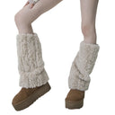 Women's Faux Fur Leg Warmers Fall Winter Warm Soft Foot Cover Boot Cuffs Party Costume Accessory