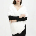 Simple Faux Rabbit Fur Imitation Mink Fur Scarf Thicken Neck Warmer Plush Scarf Long Pure Color Women Winter Scarves Cold Proof