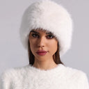 New Faux Fur Empty Hat Thicken Soft Travel Brimless Hat Winter Warm Ear Protection Headband Cover