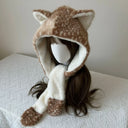 Faux Fur Plush Cute Girls Reindeer Leg Warmers Kawaii Furry Boots Socks Cover Gothic Punk  High Boots Socks Performance Costume