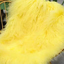 Luxurious Mongolian Lamb Fur Scarf Fur Wrap with Magnetic Buckle