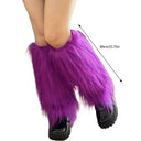Fashion Faux Fur Furry Leg Warmers 40cm Japanese Style Lolita Boots Cover Soft Y2K Knee High Girls Socks Spicy Girls