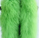 Luxurious Mongolian Lamb Fur Scarf Fur Wrap with Magnetic Buckle