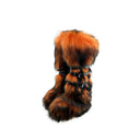 Women's Faux Fur Snow Boots with Side Zipper, Comfortable Warm Booties for Winter Outdoor, Trendy Fashionable Long Footwear