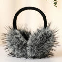 Comfortable Ear Cap Imitation Fur Earmuffs Solid Color Thicken Foldable Ear Cover Ear Warmers Cold Proof Winter Earmuffs Female