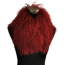 Luxurious Mongolian Lamb Fur Scarf Fur Wrap with Magnetic Buckle