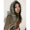 Grunge Scarf Net Scarf Sunblock Punk Hip-hop Streetwear Scarves Harajuku Subculture Woemn Summer Outdoors Mesh Net Headscarf
