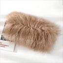 Luxurious Mongolian Lamb Fur Scarf Fur Wrap with Magnetic Buckle