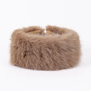 New Faux Fur Empty Hat Thicken Soft Travel Brimless Hat Winter Warm Ear Protection Headband Cover