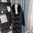〔Funny〕Long Faux Fox Fur Scarf Women Winter Warm Soft Furry Scarves Casual Lady Outdoor Neck Warmer Collar