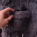 Women Real Rabbit Fur Shawl With Tassel Long Female Hot sale Fashion Luxury Genuine Fur Wrap Female Cape
